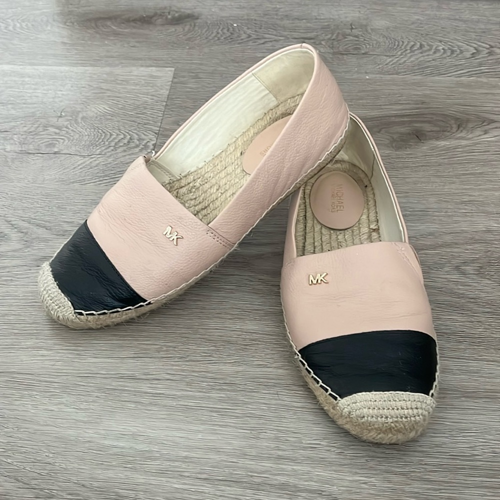 Michael Kors Kendrick Leather Slip-On Espadrille